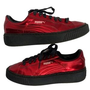 COPY - Puma Red Metallic Sneakers